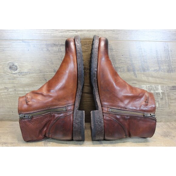 Brown Leather Ankle Boots - Picture 7 of 16